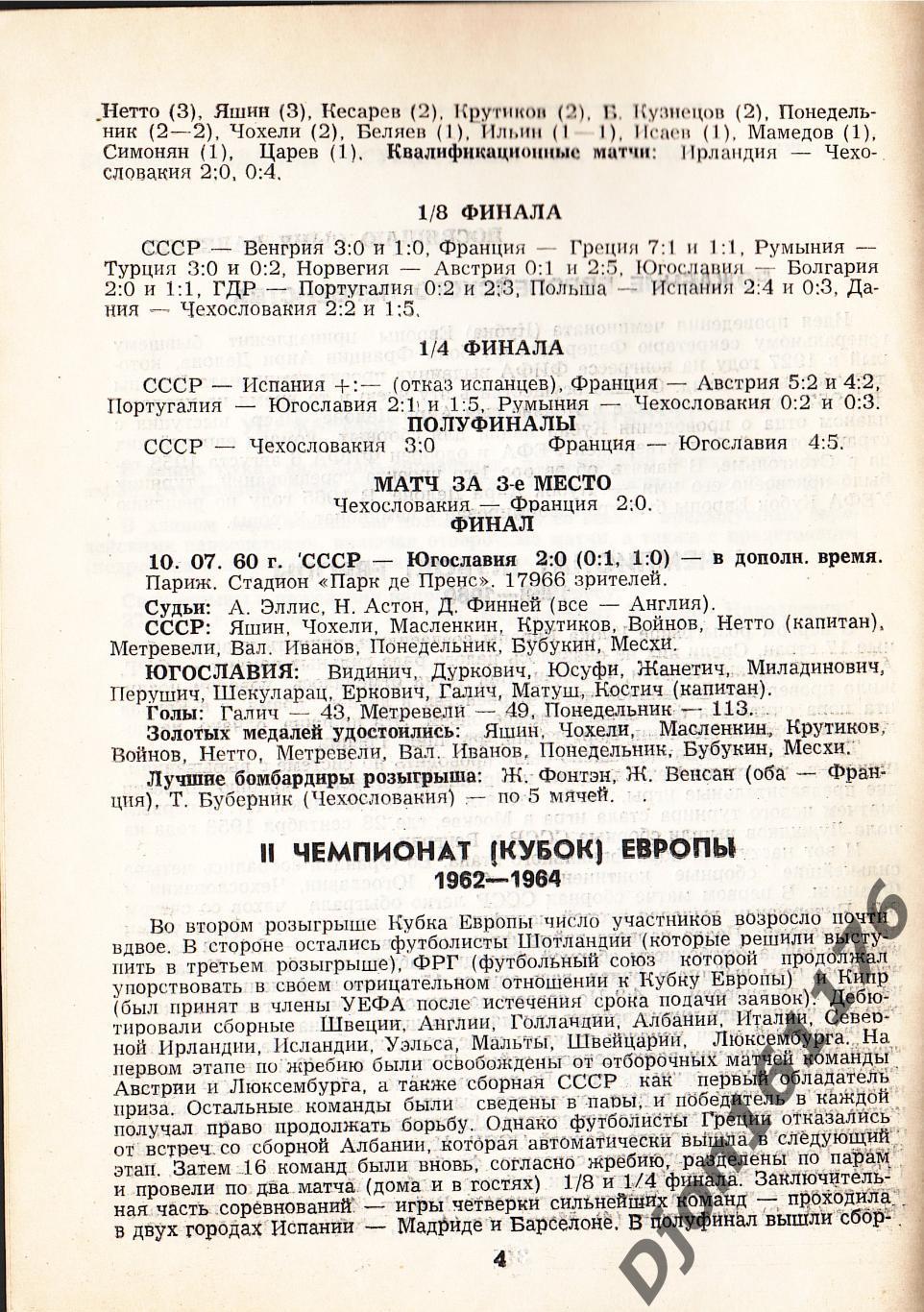 В.Н.Коржевский. «Чемпионаты Европы». Серия «Футбольный глобус». 1