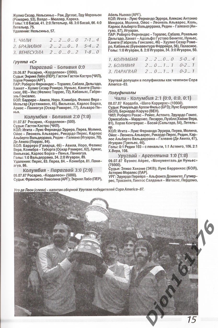 «Чемпионаты Южной Америки Copa America 1963-1999. Кубок Либертадорес 1960-1975». 2