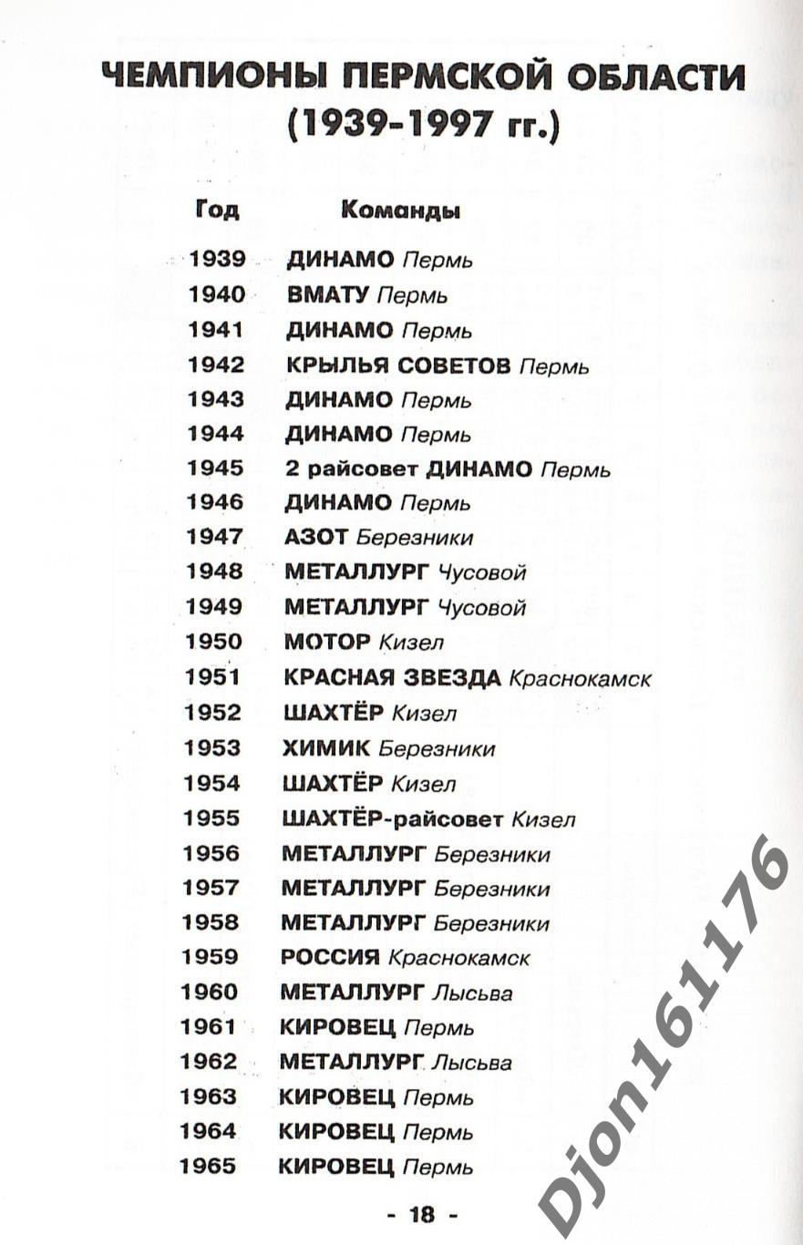 Футбол-98. Соревнования Пермской области среди мужских команд. 1