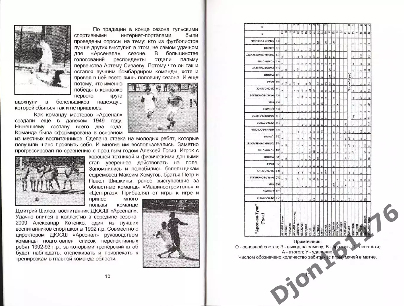 Тульский футбол. Сезон-2009. 1
