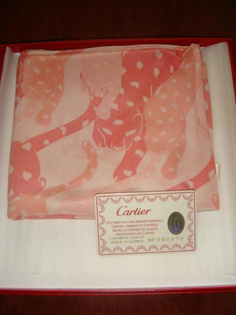 Платок шелковый Картье пантера Cartier Panther