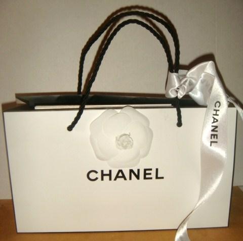 Пакет для подарка белый малый Шанель Chanel оригинал. 1