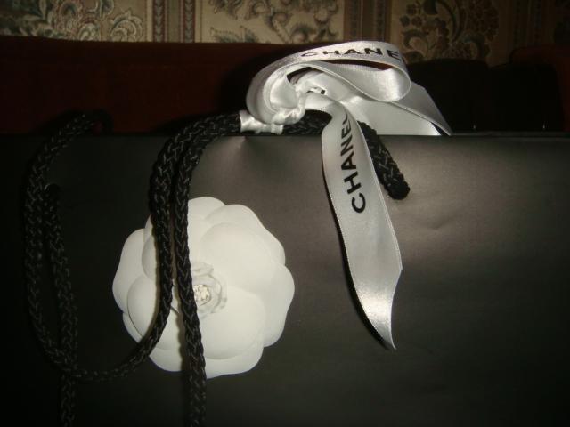 Пакет для подарка большой черный Шанель Chanel оригинал. 2