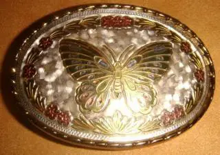 Пряжка/ ремня бабочка перламутр