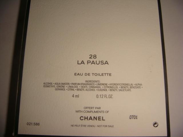 Туалетная вода Chanel №28 La Pausa 4 ml 2