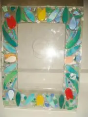 Рамка для фото тюльпаны мурано Murano винтаж 80х