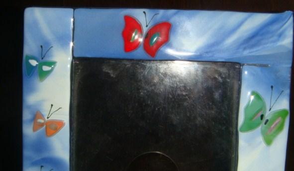 Рамка для фото бабочки мурано Murano винтаж 80х 2