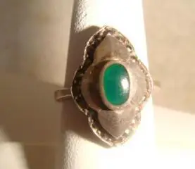 Кольцо серебро с эмалью винтаж