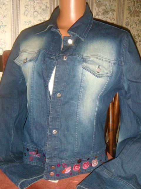Куртка джинсовая Iceberg с пайетками и вышивкой