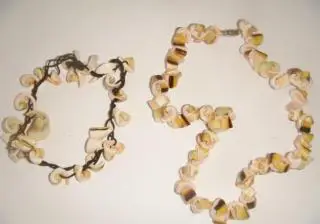 Комплект морские розы из ракушек винтаж