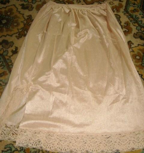 Нижняя юбка С кружевом 30-х годов кремовая 1