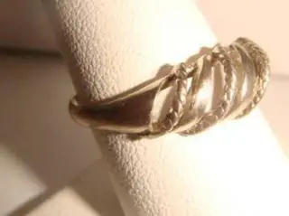 Кольцо серебро дорожка винтаж Италия