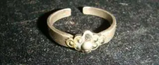 Кольцо серебро цветочек 925