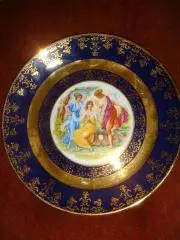 Тарелки Мадонна кобальт золото винтаж 60 гг