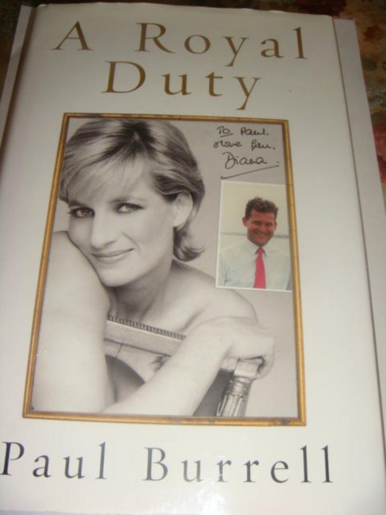 Книга Paul Barell A Royal Duty о Принцессе Диане на английском языке 2008 год