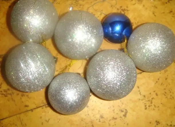 Набор елочных шаров 7 Штук винтаж 1