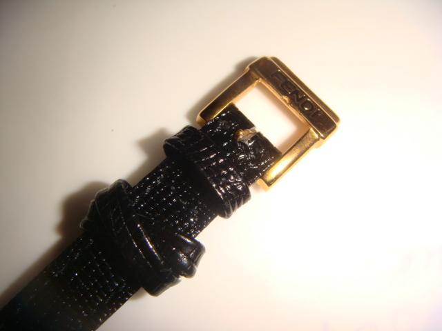 Ремешок для часов из кожи ящерицы ф. Fendi черный новый оригинал 1