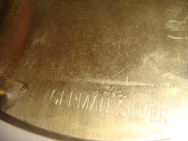 Пряжка для ремня серебро с позолотой Ковбой Германия 50х годов 2