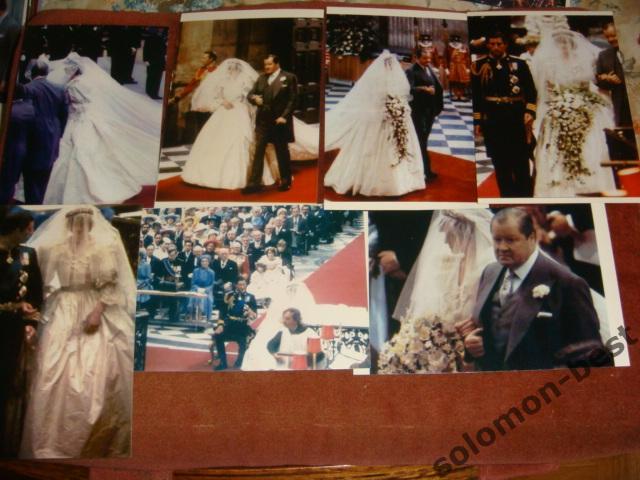 Фотографии свадьбы Принцессы Дианы 45 шт.1981 год 2