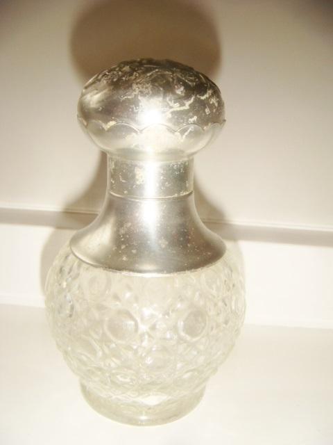 Флакон ф.Avon хрусталь крышка из серебра 1930 годов. 1