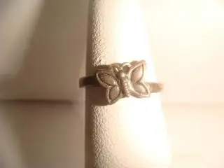 Кольцо серебро бабочка винтаж Италия