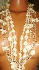 Бусы из ракушек 6 штук винтаж 60-70х