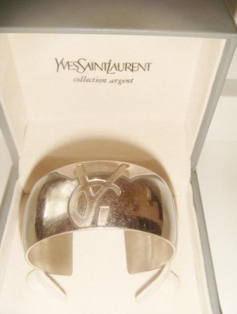 Браслет YSL Yves Saint Laurent серебро винтаж 80х 2
