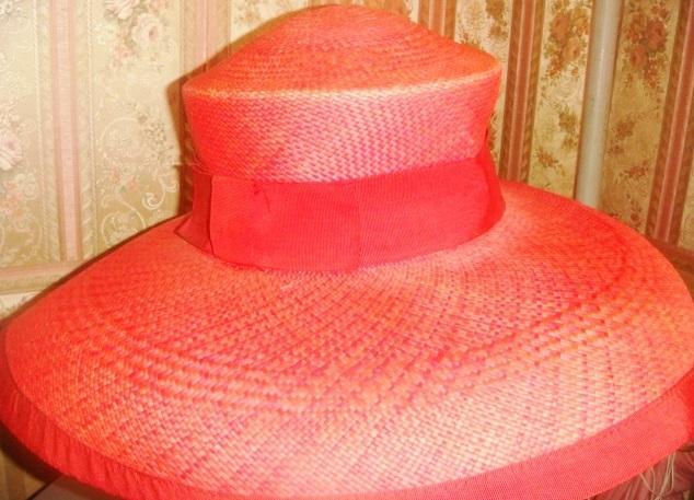 Шляпа из соломы Louis Feraud винтаж 90х годов