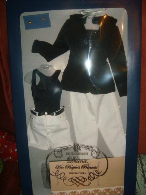 Костюм для куклы Принцесса Диана Franklin Mint винтаж 1998 год
