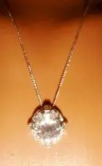 Кулон серебро с фианитами арт деко винтаж