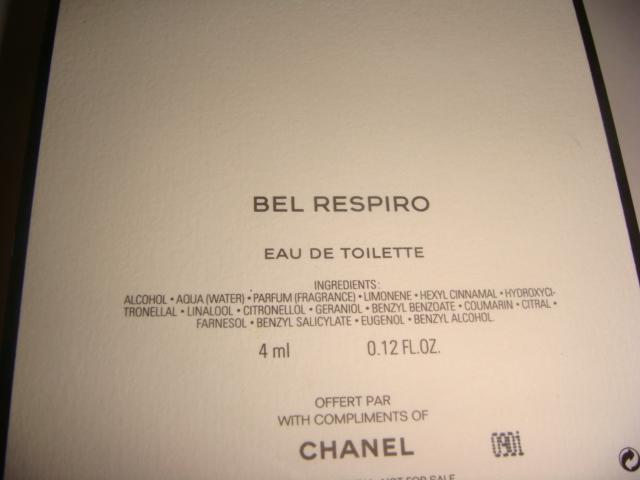 Туалетная вода Chanel Bel Respiro 4 мл винтаж 2