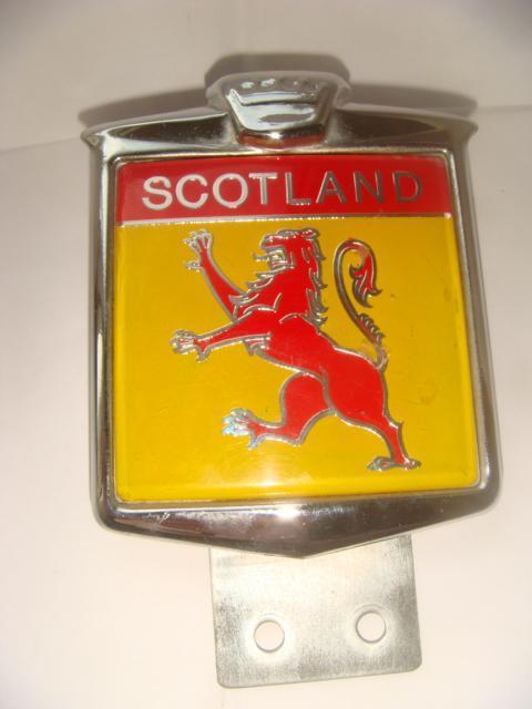 Знак от машины Scotland винтаж