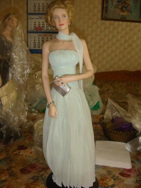 Кукла фарфор Принцесса Диана в вечернем платье винтаж 1998 год 2