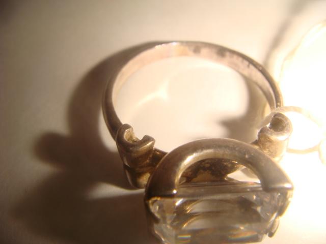 Кольцо с муссанитом серебро новое винтаж 90х годов 3