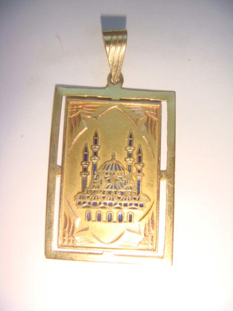 Кулон мусульманский золото 750 проба винтаж 1900 год