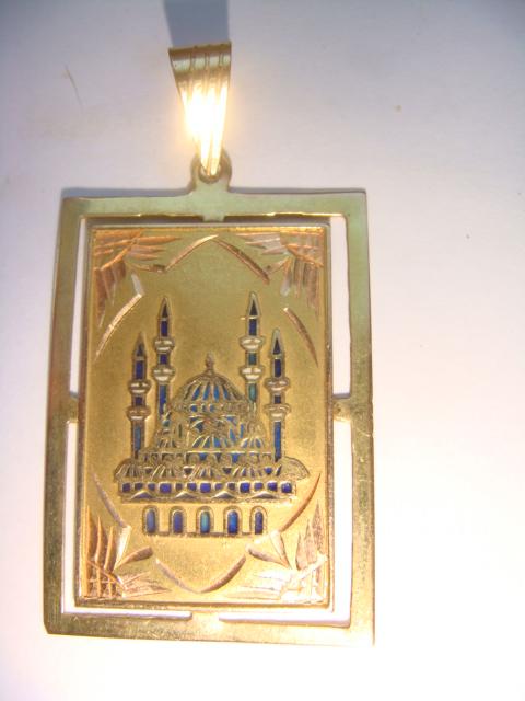 Кулон мусульманский золото 750 проба винтаж 1900 год 1