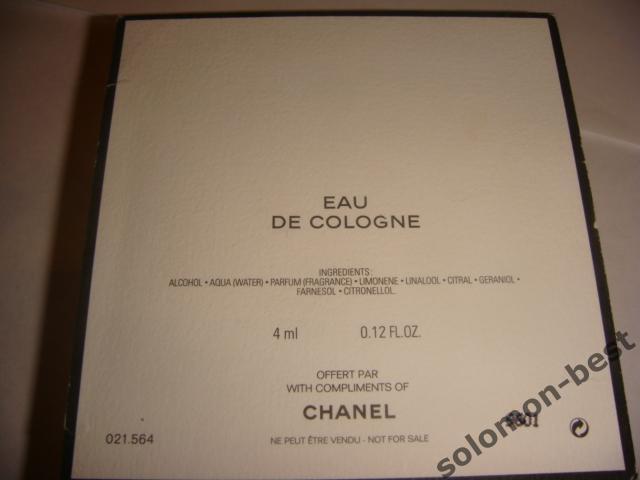 Туалетная вода Chanel Eau de Cologne 4 мл оригинал винтаж 1