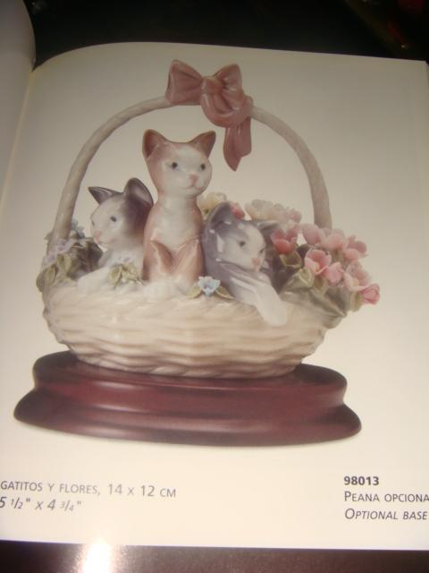 Статуэтка кошки в корзинке LLadro 1984 год 4