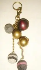 Брелок шарики бронза винтаж 1980х годов