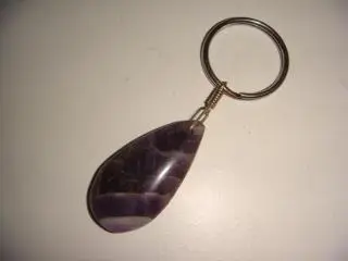 Брелок с чароитом винтаж 1980х годов