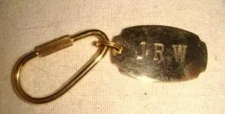 Брелок мужской с монограммой винтаж 1990х годов