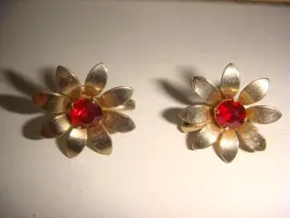 Серьги астры винтаж 1960х годов