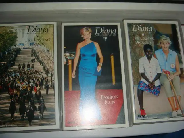 Видеокассеты о Принцессе Диане 7 шт 1