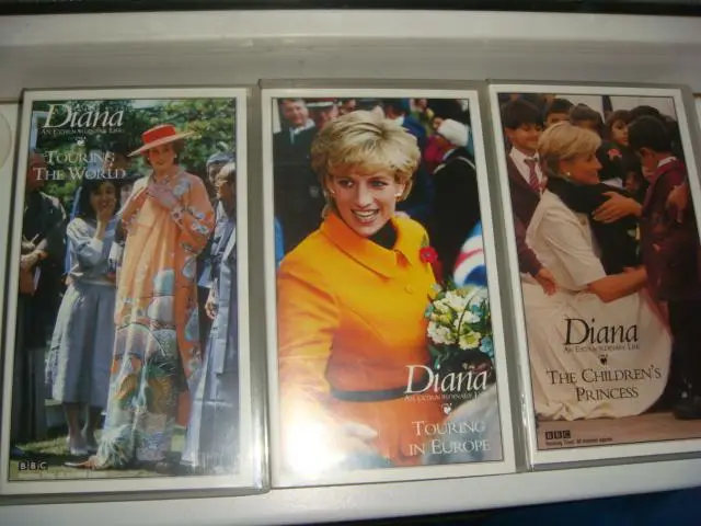 Видеокассеты о Принцессе Диане 7 шт 2