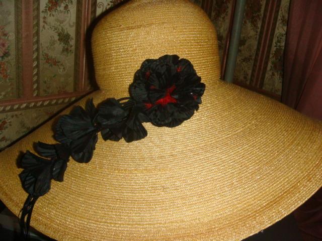 Шляпа из натуральной соломки Luisa Beccaria винтаж 90х годов новая