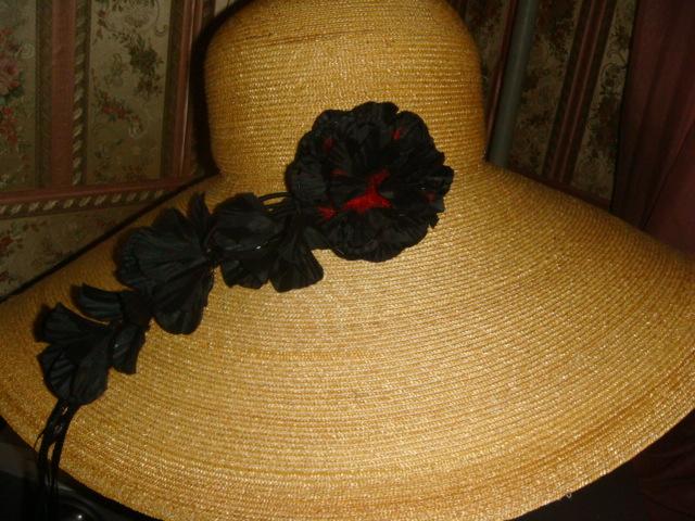 Шляпа из натуральной соломки Luisa Beccaria винтаж 90х годов новая 1