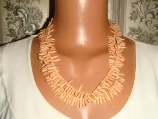 Бусы коралловые иголки винтаж 80х годов