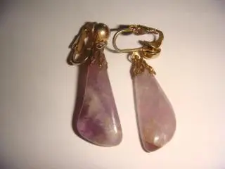 Серьги чароит винтаж 60х годов