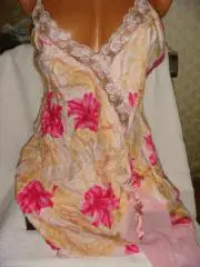 Ночная сорочка с маками Италия р.48 винтаж 90х годов