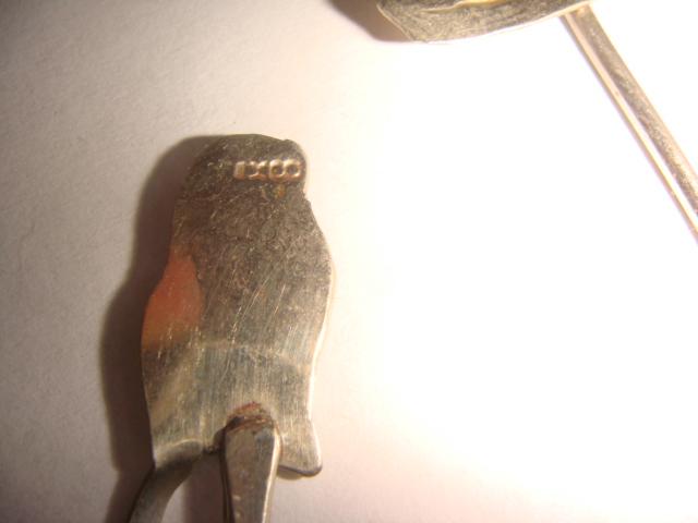 Вилки для канопэ серебро Мексика винтаж 60 х годов 6 штук 3